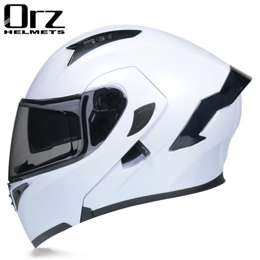 Flip Up Motorcycle Helmet Double lens full face helmet High quality DOT approved Moto cascos motociclistas capacete